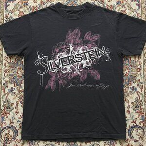 Silverstein Pink Floral Logo T-Shirt